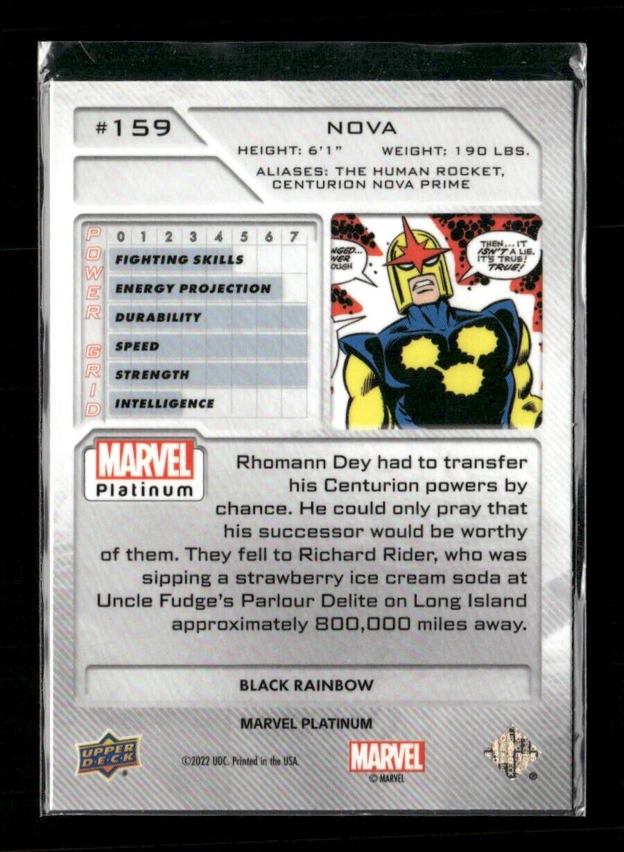 2023 Upper Deck Marvel Platinum Nova #159 Black Rainbow