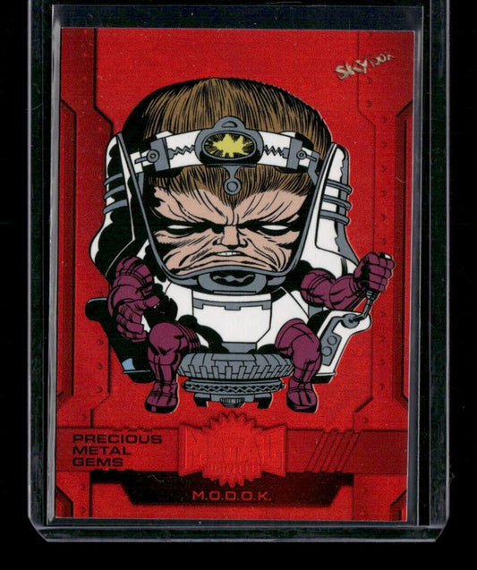 Modok #170 Red PMG Gems /100 2024 Upper Deck Marvel Metal Avengers