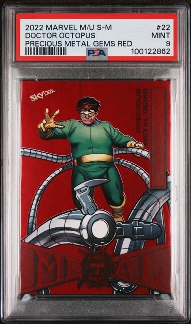 Doctor Octopus #22 PSA 9 Red Precious Metal Gems /100 PMG 2022 Marvel Metal