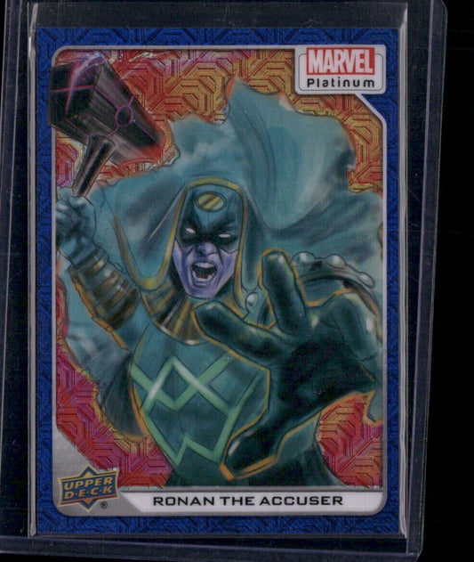Ronan The Accuser #27 Blue Traxx /499 Upper Deck 2023 Marvel Platinum