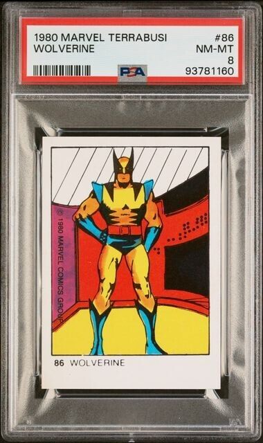 Wolverine #86 PSA 8 ROOKIE 1980 Marvel Terrabusi Card