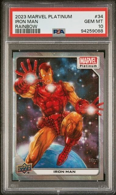 Iron Man #34 Rainbow PSA 10 Upper Deck 2023 Marvel Platinum