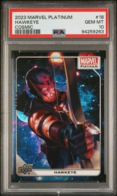 Hawkeye #16 Cosmic /25 PSA 10 Upper Deck 2023 Marvel Platinum