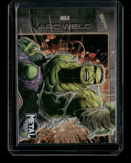 Hulk AW-6 Arc Weld Insert 2024 Upper Deck Marvel Metal Avengers