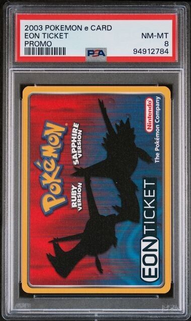 Eon Ticket PSA 8 Promo e-Card 2003 Pokemon