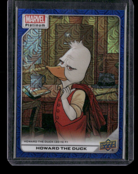 Howard The Duck #115 Blue Traxx /499 Upper Deck 2023 Marvel Platinum