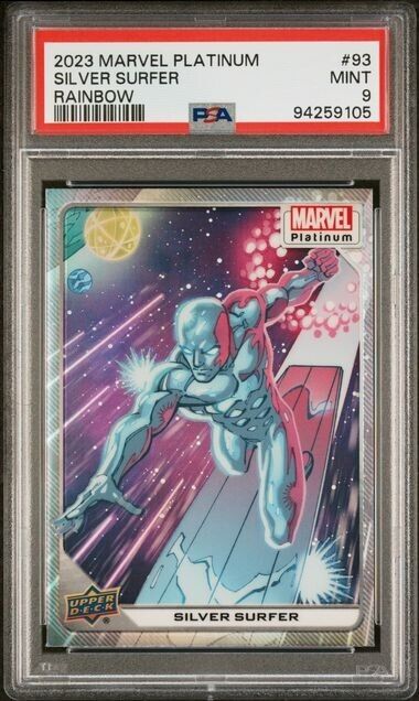 Silver Surfer #93 Rainbow PSA 9 Upper Deck 2023 Marvel Platinum