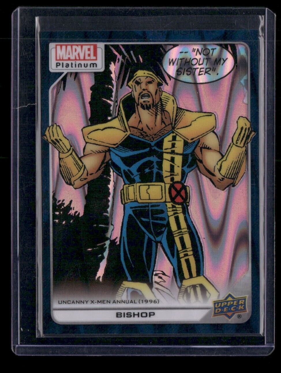 Bishop #185 Teal Wave /799 Upper Deck 2023 Marvel Platinum