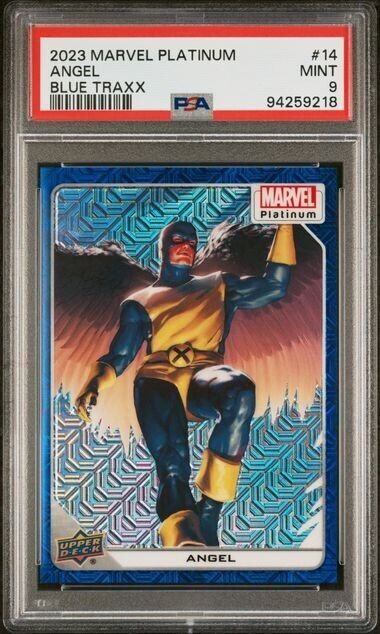 Angel #14 Blue Traxx /499 PSA 9 Upper Deck 2023 Marvel Platinum