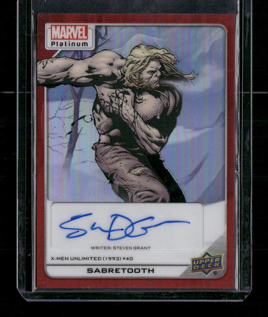 Sabretooth #189 Creator Auto Red Rainbow Upper Deck 2023 Marvel Platinum