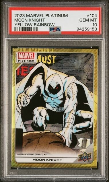 Moon Knight #104 Yellow Rainbow PSA 10 Upper Deck 2023 Marvel Platinum