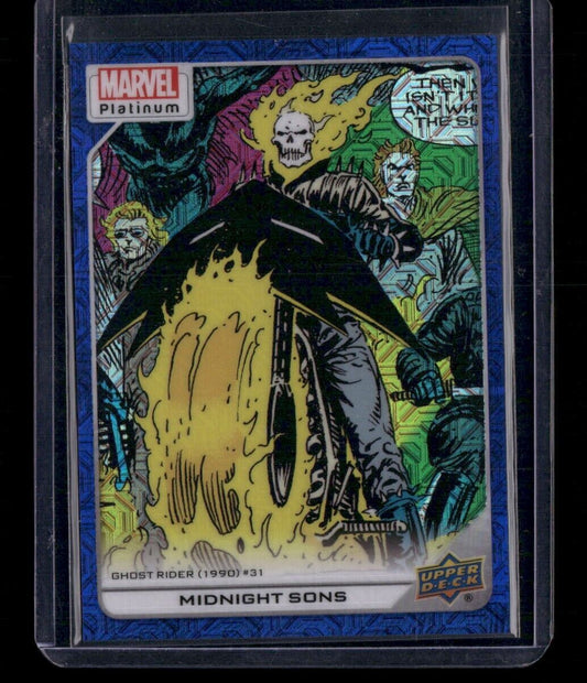 Midnight Sons #180 Blue Traxx /499 Upper Deck 2023 Marvel Platinum