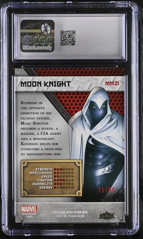 Moon Knight #MM21 CGC 7 PMG Red Precious Metal Gems /99 Fleer Ultra Spider-Man