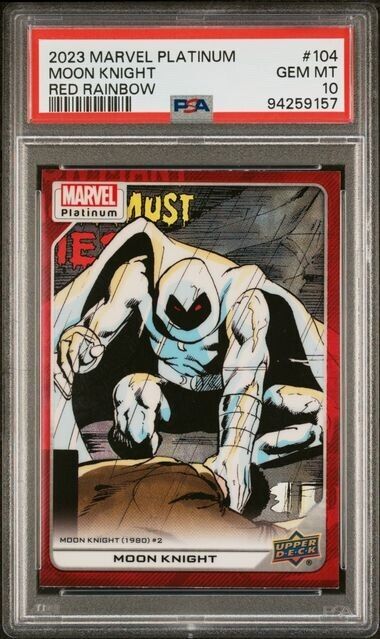 Moon Knight #104 Red Rainbow PSA 10 Upper Deck 2023 Marvel Platinum