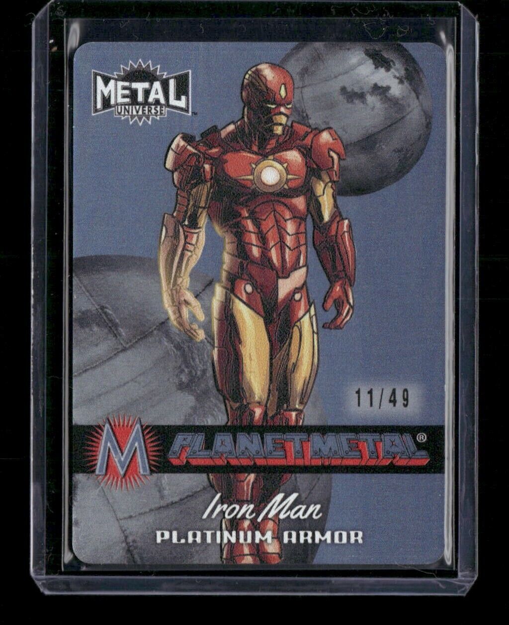 Iron Man PM-16 Planet Metal Platinum /49 2024 Upper Deck Marvel Metal Avengers