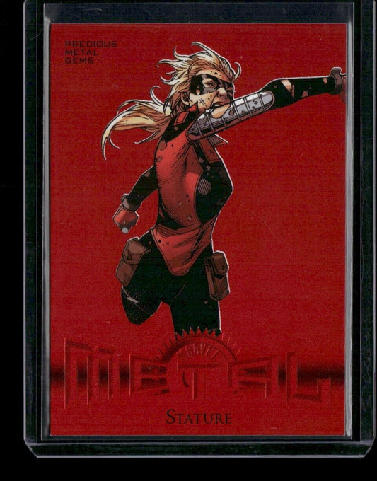 Stature R-45 Retro Red PMG Gems /100 2024 Upper Deck Marvel Metal Avengers