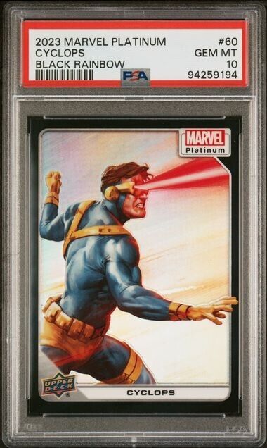 Cyclops #60 Black Rainbow PSA 10 Upper Deck 2023 Marvel Platinum