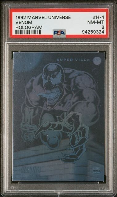 Venom #H-4 PSA 8 Hologram 1992 Impel Marvel Universe