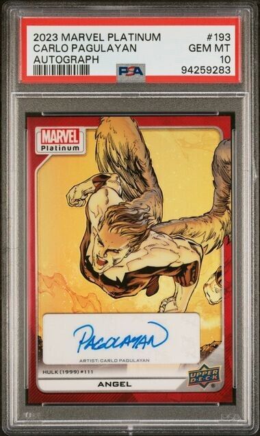 Angel #193 Creator Auto Red Rainbow PSA 10 Upper Deck 2023 Marvel Platinum