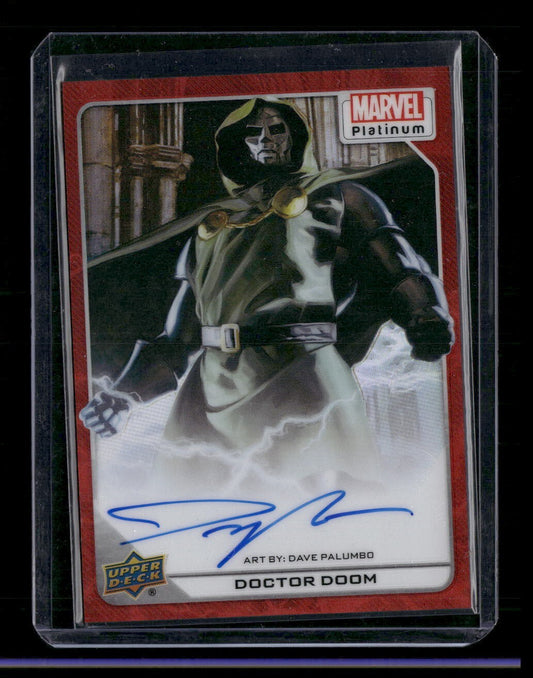 Doctor Doom #11 Artist Auto Red Rainbow Upper Deck 2023 Marvel Platinum