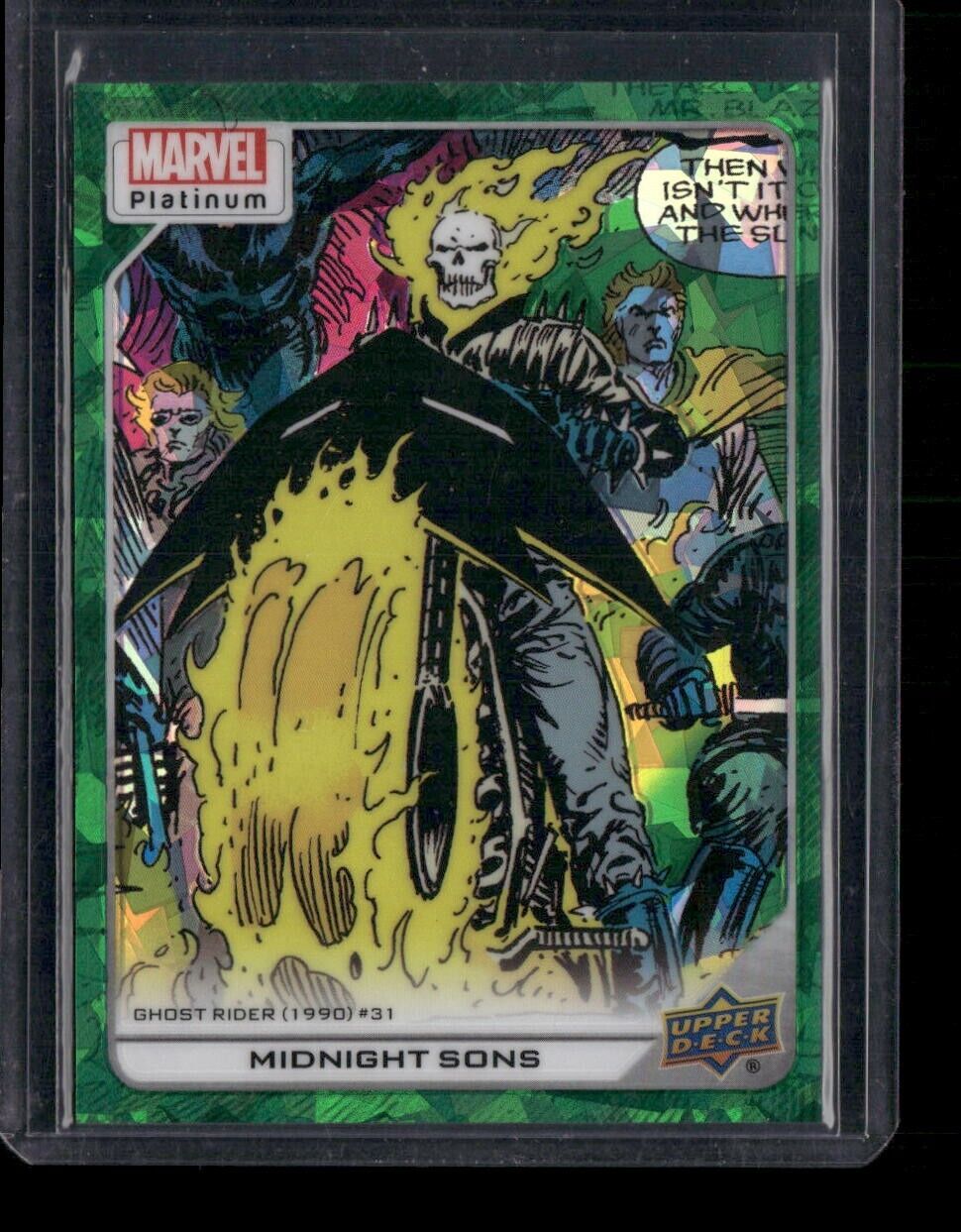 Midnight Sons #180 Green Crackle /99 Upper Deck 2023 Marvel Platinum