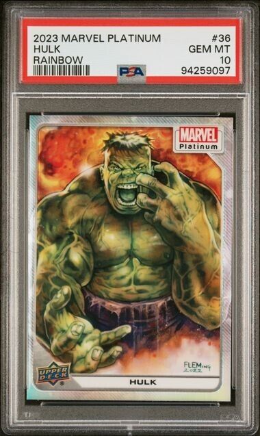 Hulk #36 Rainbow PSA 10 Upper Deck 2023 Marvel Platinum