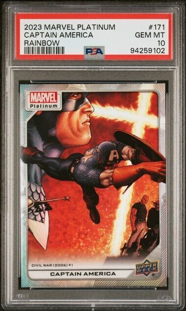 Captain America #171 Rainbow PSA 10 Upper Deck 2023 Marvel Platinum