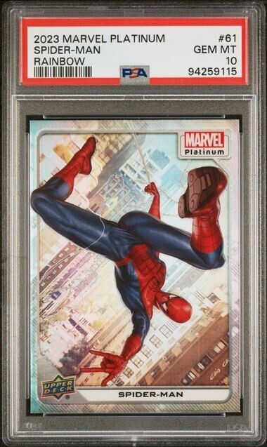 Spider-Man #61 Rainbow PSA 10 Upper Deck 2023 Marvel Platinum