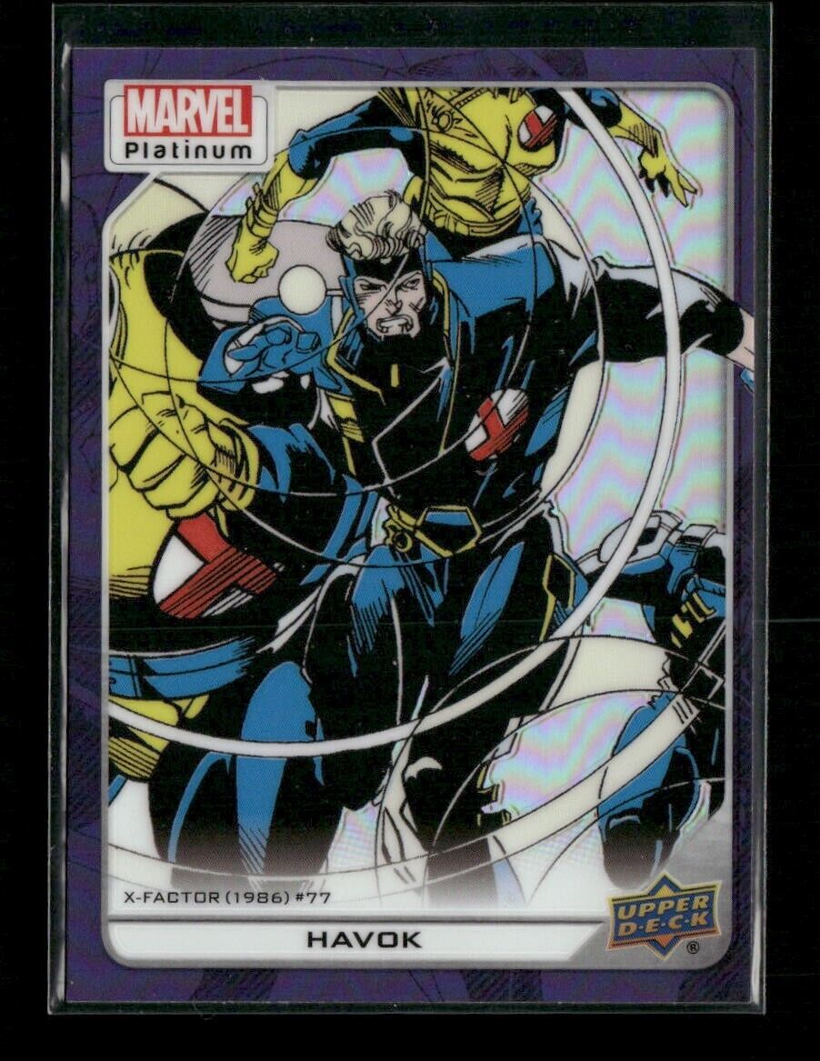 2023 Upper Deck Marvel Havok #194 Platinum Purple Rainbow