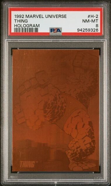 Thing #H-2 PSA 8 Hologram 1992 Impel Marvel Universe