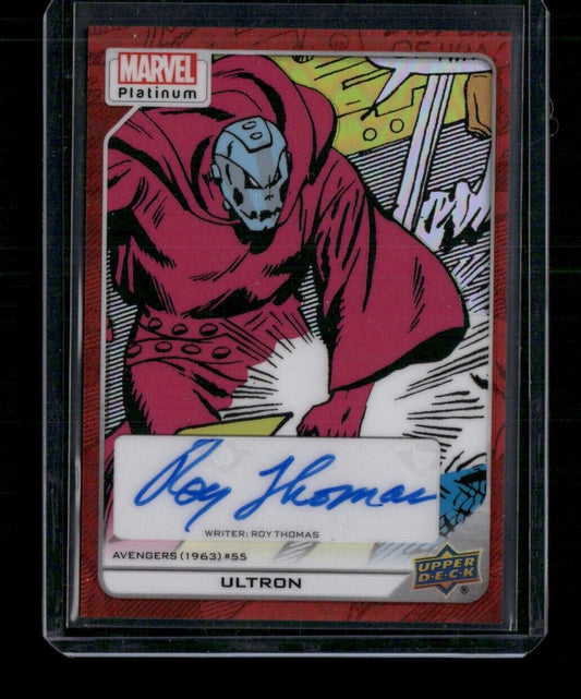 Ultron #166 Creator Auto Red Rainbow Upper Deck 2023 Marvel Platinum