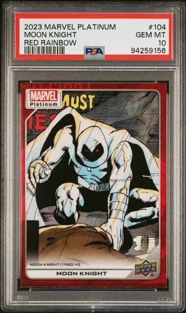 Moon Knight #104 Red Rainbow PSA 10 Upper Deck 2023 Marvel Platinum