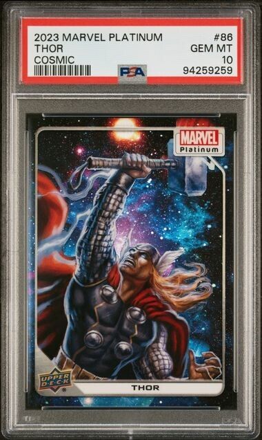 Thor #86 Cosmic /25 PSA 10 Upper Deck 2023 Marvel Platinum