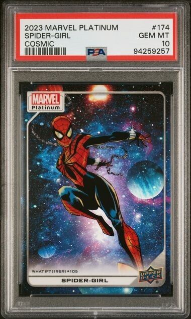 Spider Girl #174 Cosmic /25 PSA 10 Upper Deck 2023 Marvel Platinum