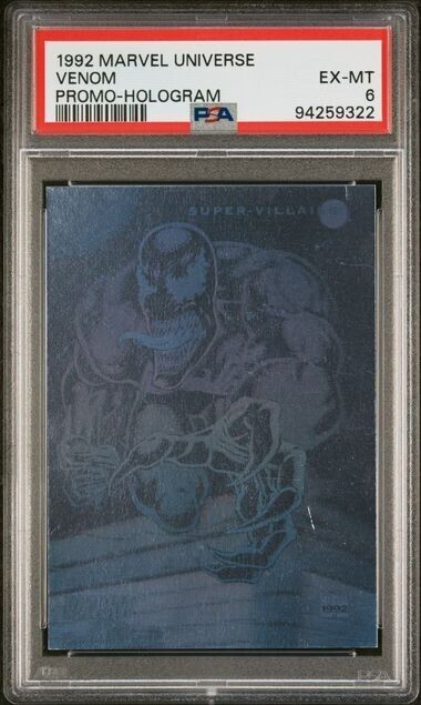 Venom Promo PSA 6 Hologram 1992 Impel Marvel Universe