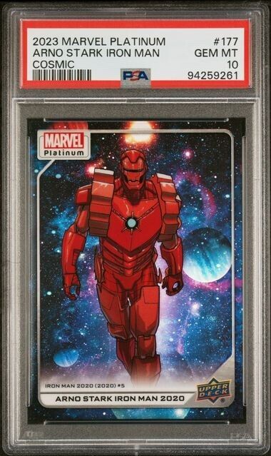 Arno Stark Iron Man #177 Cosmic /25 PSA 10 Upper Deck 2023 Marvel Platinum