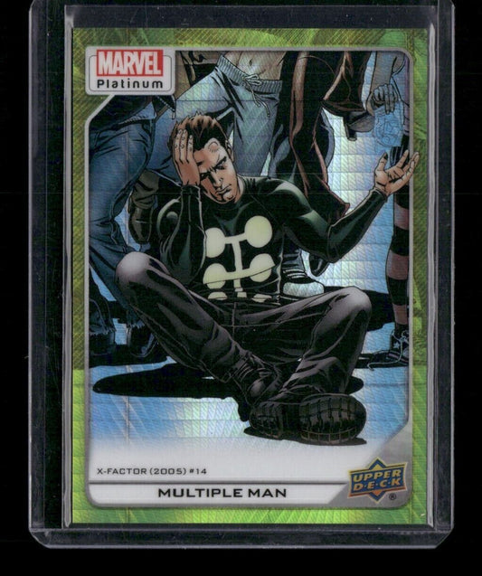 Multiple Man #195 Yellow Spotlight /399 Upper Deck 2023 Marvel Platinum