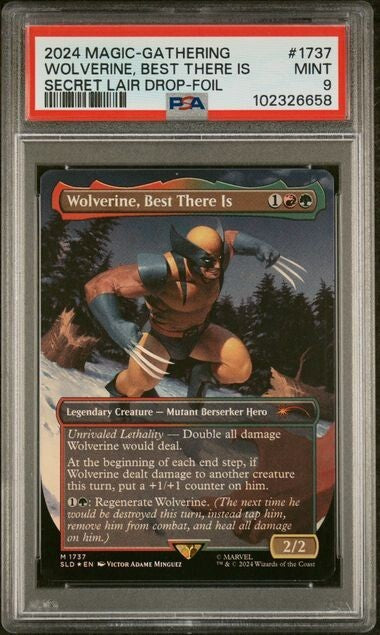PSA 9 Wolverine, Best There Is Foil #1737 2024 Magic Marvel Secret Lair