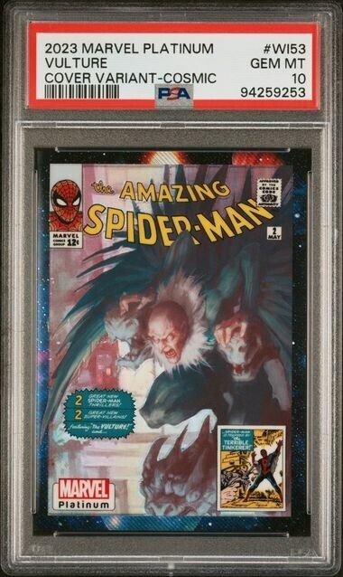 Vulture WI53 Cosmic Cover Variant /25 PSA 10 Upper Deck 2023 Marvel Platinum