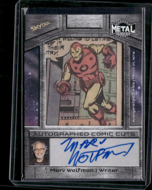 Iron Man Autographed Comic Cut /10 CCA-MW2 2024 Upper Deck Marvel Metal Avengers