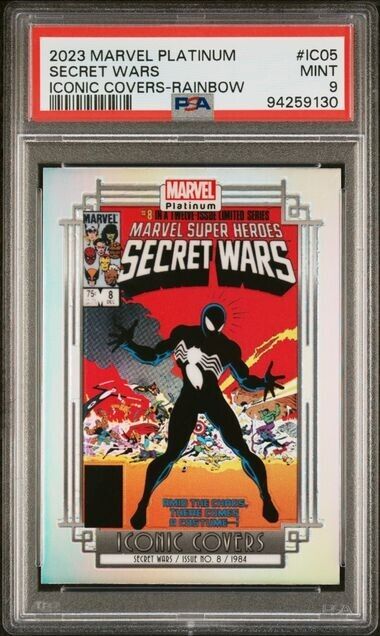 Secret Wars 8 Iconic Covers IC05 Rainbow PSA 9 Upper Deck 2023 Marvel Platinum