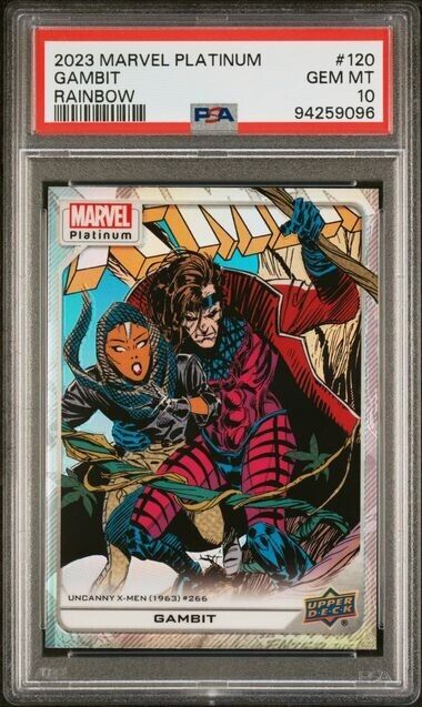 Gambit #120 Rainbow PSA 10 Upper Deck 2023 Marvel Platinum